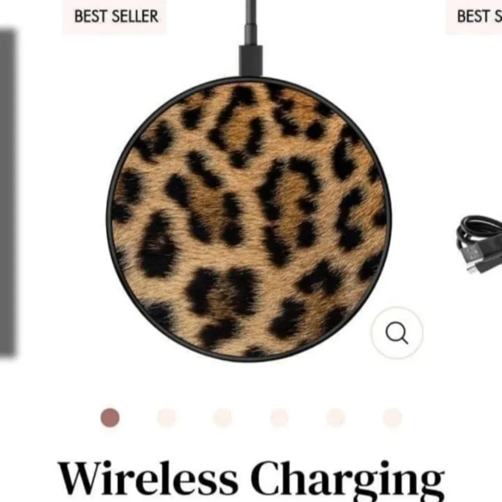 Ultra Slim Wireless Universal Charger by Hang Cheetah Leopard NWT 5☆ 1 Left!